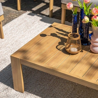 Garden Impressions Chicago Salontafel Teaklook - 125 cm - afbeelding 4