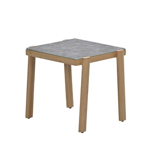 Garden Impressions Chicago Bijzettafel Teaklook - 48x48x50 cm - afbeelding 1