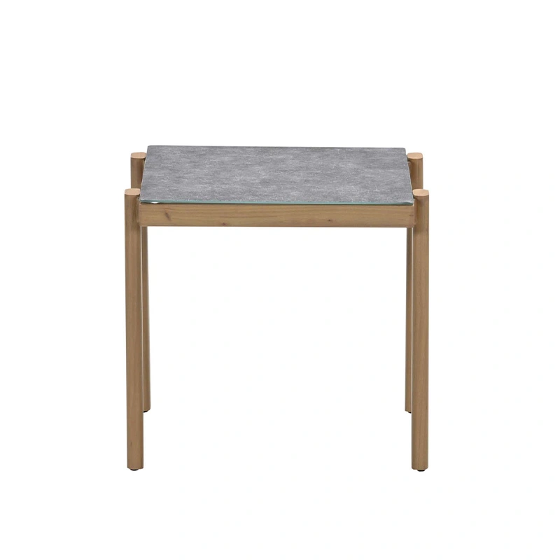 Garden Impressions Chicago Bijzettafel Teaklook - 48x48x50 cm - afbeelding 2