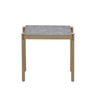 Garden Impressions Chicago Bijzettafel Teaklook - 48x48x50 cm - afbeelding 2