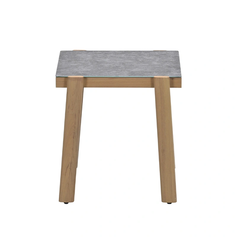 Garden Impressions Chicago Bijzettafel Teaklook - 48x48x50 cm - afbeelding 3