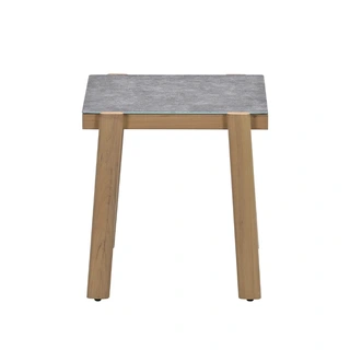 Garden Impressions Chicago Bijzettafel Teaklook - 48x48x50 cm - afbeelding 3