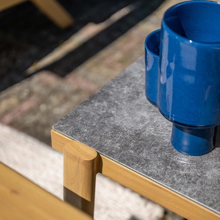 Garden Impressions Chicago Bijzettafel Teaklook - 48x48x50 cm - afbeelding 5