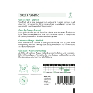 Horti Tops Chinese Kool Granaat, Zelfsluitend - afbeelding 2