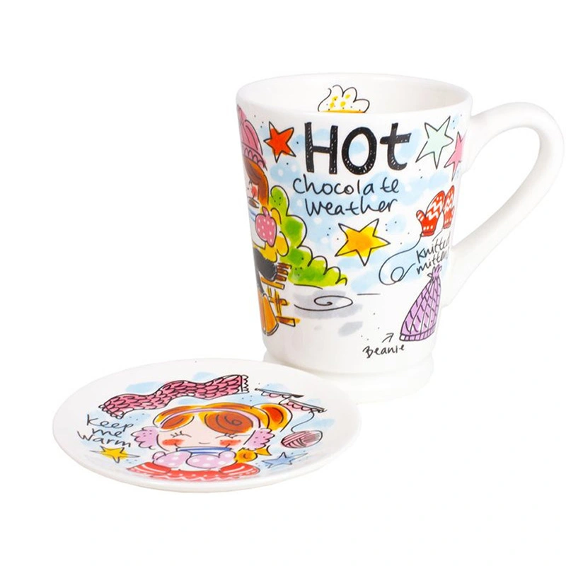 Blond Amsterdam XL Mok + Petit Four Bordje Blauw - afbeelding 1