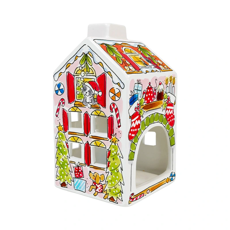 Blond Amsterdam Theelichthuisje Kerst - afbeelding 1