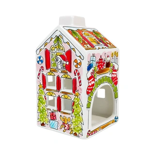 Blond Amsterdam Theelichthuisje Kerst | De Boet