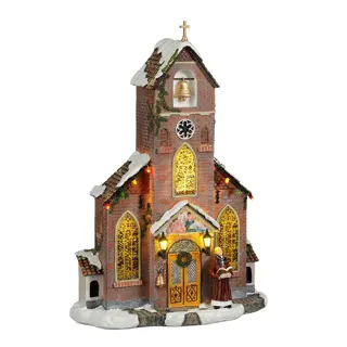 Luville Church With Priest