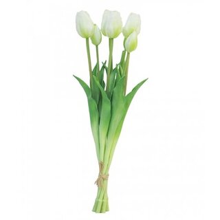 Kunst Bosje Tulpen Sally 47 cm - Crème