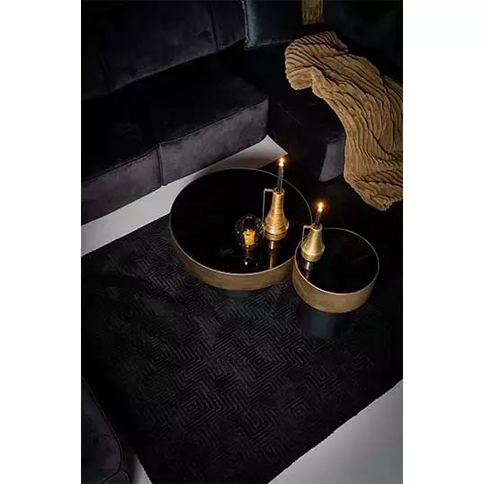 By-Boo Salontafel Bunga Zwart/Goud - Large - afbeelding 4