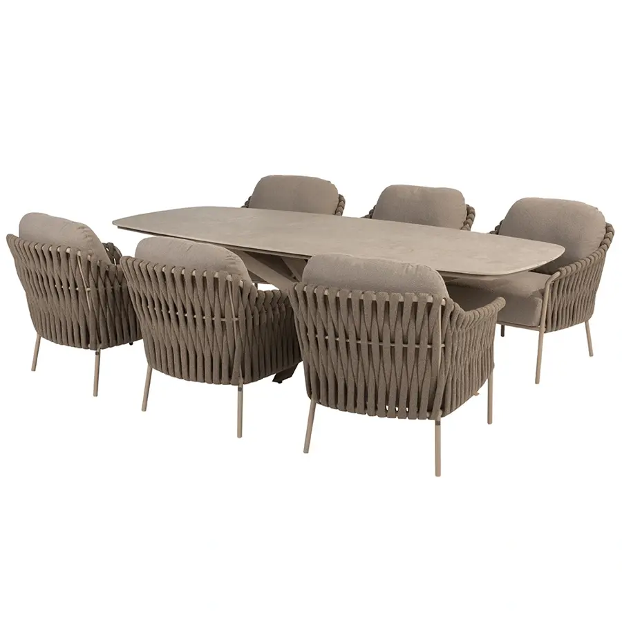 4 Seasons Outdoor Comino Low Dining Tuinstoel - Latte - afbeelding 5