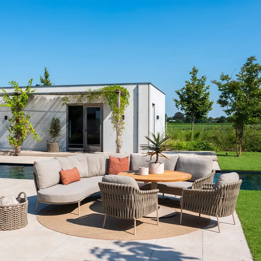 4 Seasons Outdoor Comino Low Dining Tuinstoel - Latte - afbeelding 6