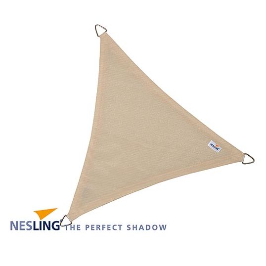 Nesling Coolfit schaduwdoek driehoek 3,6m - Creme - afbeelding 1