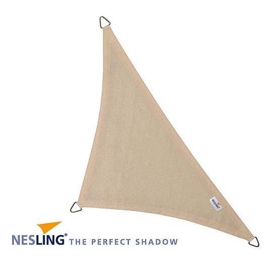 Nesling Coolfit schaduwdoek driehoek 90° 5m - Creme - afbeelding 1