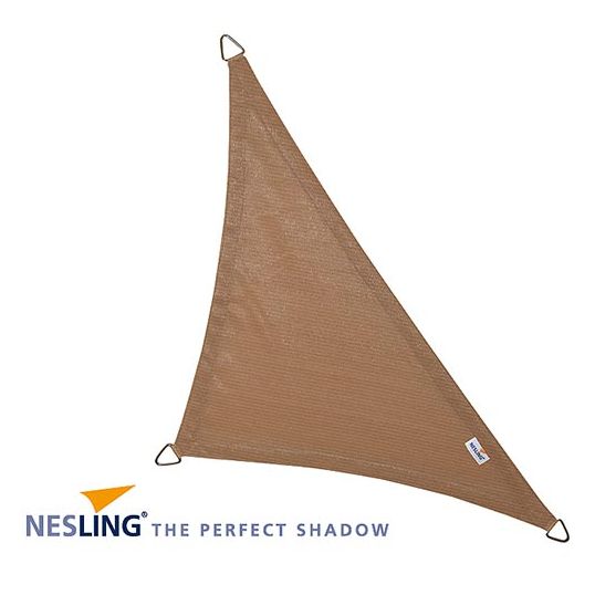 Nesling Coolfit schaduwdoek driehoek 90° 5m - Zand - afbeelding 1