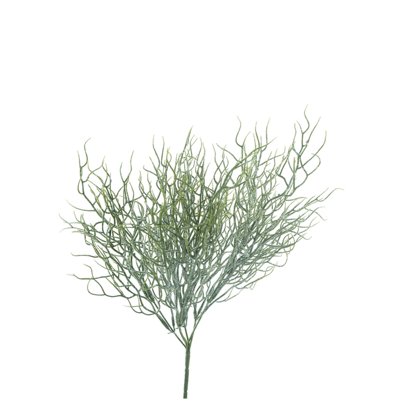 Kunsttak Coral Bush Snow Groen - 43 cm