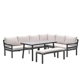 Garden Impressions Corsica Lounge- diningset Rechts - Desert Sand
