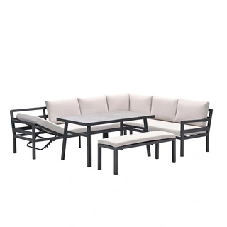 Garden Impressions Corsica Lounge- diningset Rechts - Desert Sand - afbeelding 2
