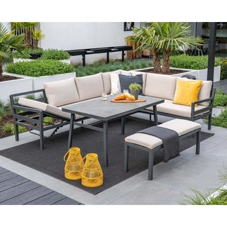 Garden Impressions Corsica Lounge- diningset Rechts - Desert Sand - afbeelding 5