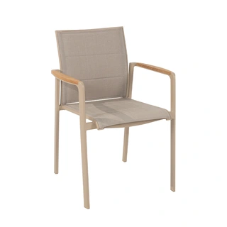 4 Seasons Outdoor Cortina Dining Tuinstoel - Latte - afbeelding 1