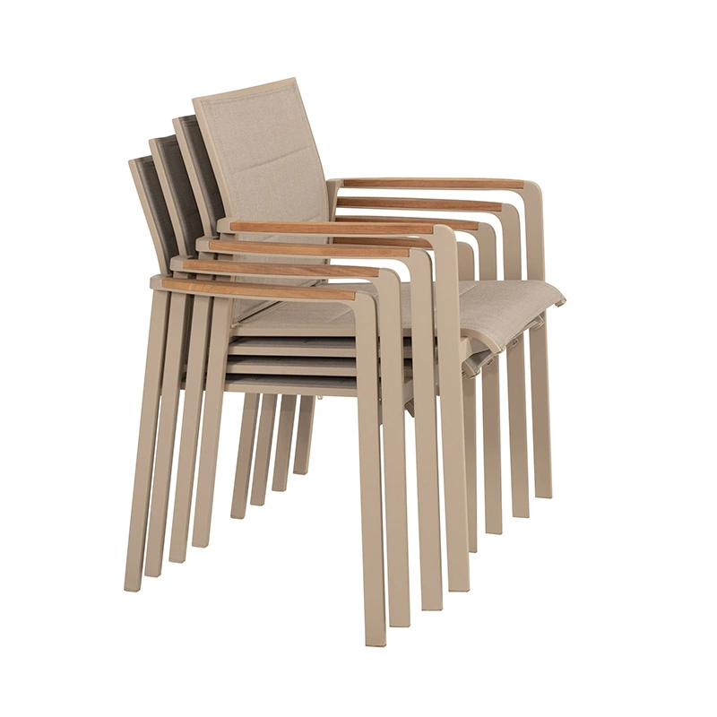 4 Seasons Outdoor Cortina Dining Tuinstoel - Latte - afbeelding 5