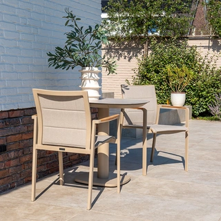 4 Seasons Outdoor Cortina Dining Tuinstoel - Latte - afbeelding 6