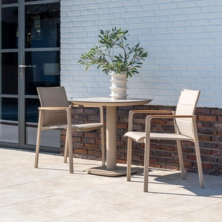 4 Seasons Outdoor Cortina Dining Tuinstoel - Latte - afbeelding 7