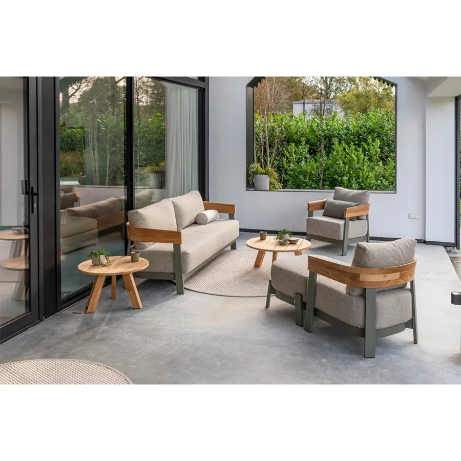 4 Seasons Outdoor Cosmic Salontafel Teak - Ø78 cm - afbeelding 3