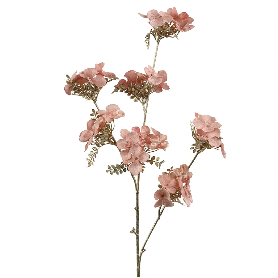 Countryfield Kunstbloem Hydrangea Roze - 84 cm