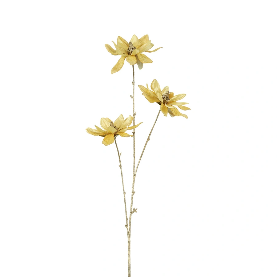 Countryfield Kunstbloem Magnolia S - Bordeaux/Goud