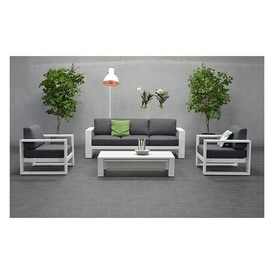 Garden Impressions Cube Loungetafel 140x70 - White - afbeelding 3