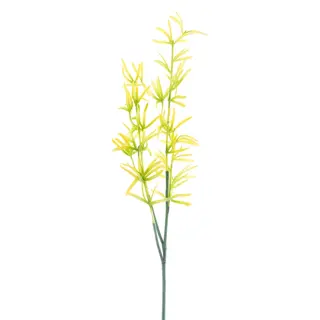 Kunstbloem Curved fruit spray yellow 85cm