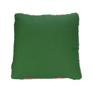 Sierkussen Geblokt Groen/Roze - 45x45 cm - afbeelding 2