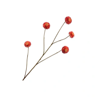 Kunstbloem Dahlia Rood - 90 cm - afbeelding 1