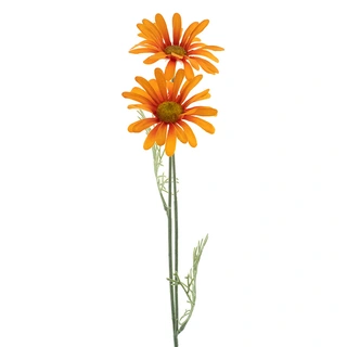 Kunstbloem Daisy Cordoba spray orange 56cm