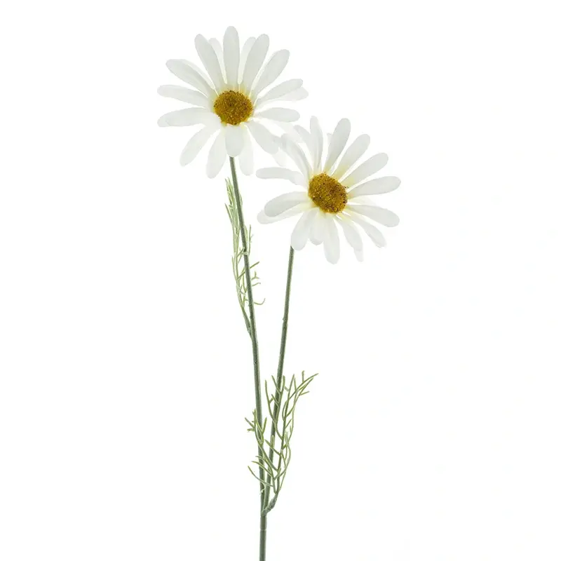 Kunstbloem Daisy Cordoba spray white 56cm