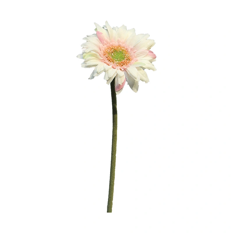 Kunstbloem Daisy gerbera lt pink 48cm
