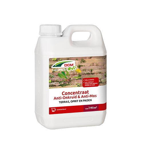 DCM Anti-Onkruid & Anti-Mos - Terras, oprit en paden Concentraat - 2,5 L