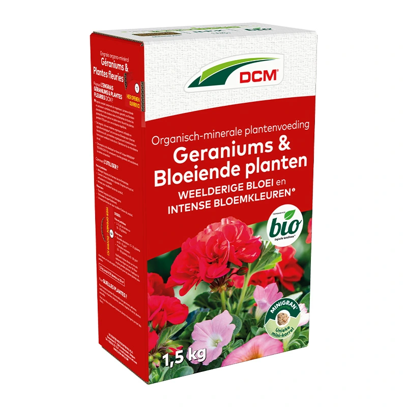 DCM Meststof Geraniums & Bloeiende Planten - 1,5 kg