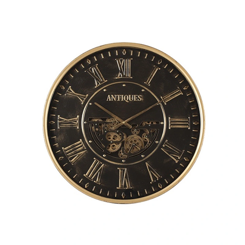 Decostar Wandklok Uneman Zwart/Brons - Ø60 cm