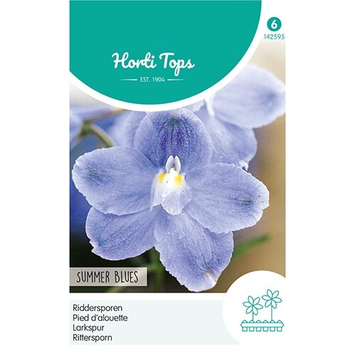 Horti Tops Delphinium, Ridderspoor Summer Blues - afbeelding 1