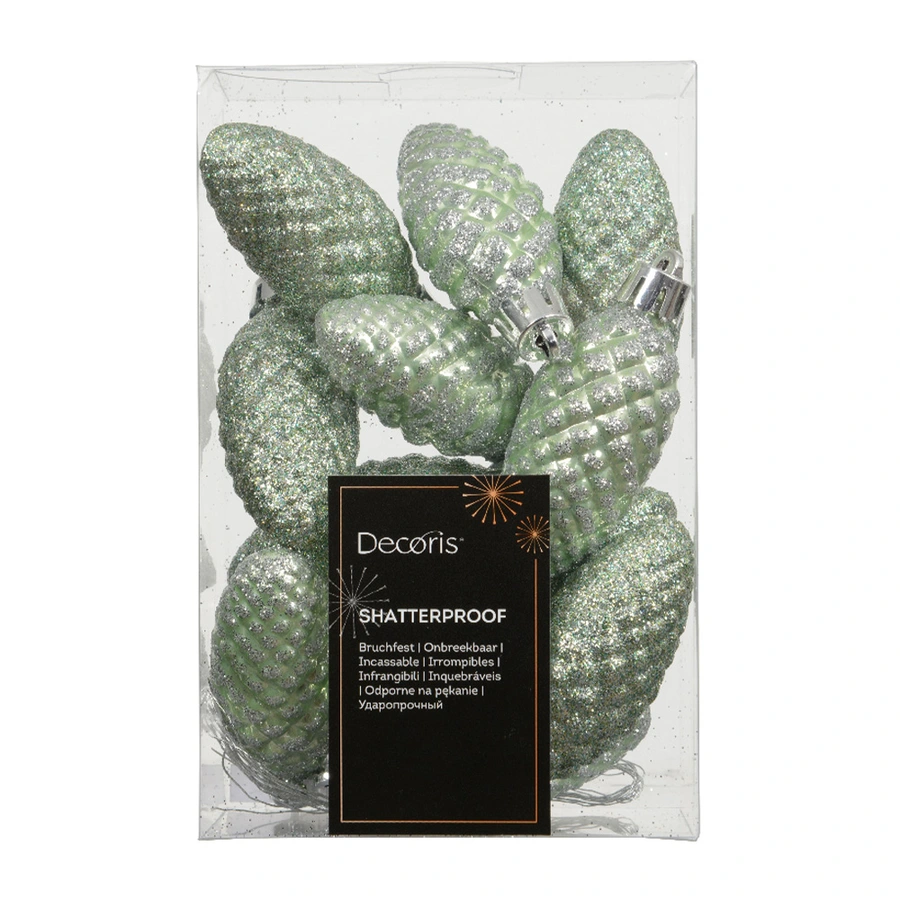 Dennenappels 12 st. - Matcha Green - afbeelding 1