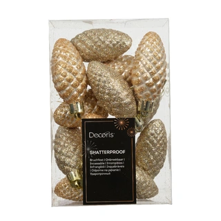 Dennenappels 12 st. - Parel - afbeelding 1
