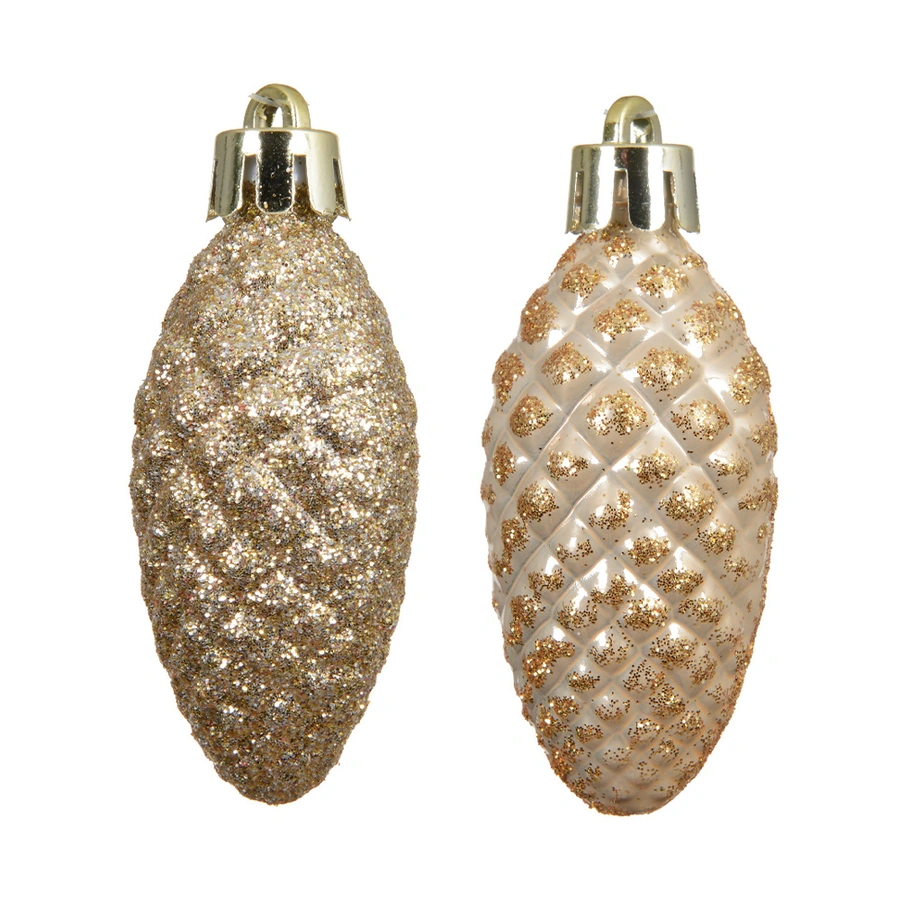 Dennenappels 12 st. - Parel - afbeelding 2