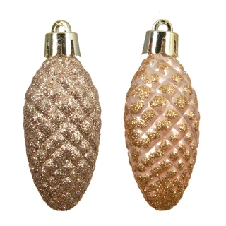 Dennenappels 12 st. - Peach Pearl - afbeelding 2