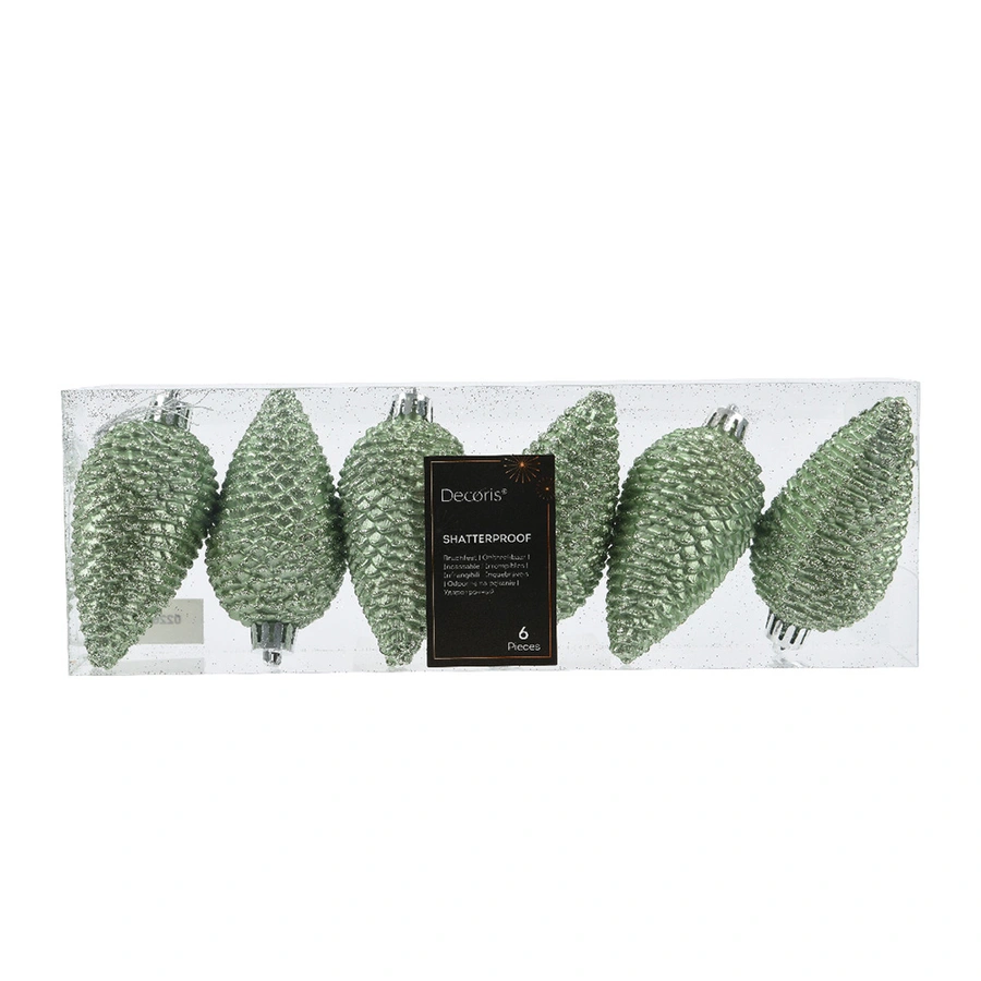 Dennenappels 6 st. - Matcha Green - afbeelding 1