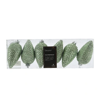 Dennenappels 6 st. - Matcha Green - afbeelding 1