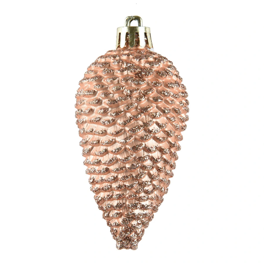 Dennenappels 6 st. - Peach Pearl - afbeelding 2