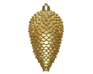 Dennenappels 4 st. - Licht Goud - afbeelding 3