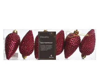 Dennenappels 6 st. - Ossenbloed